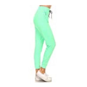 Size M, mint green, Jersey work out pants